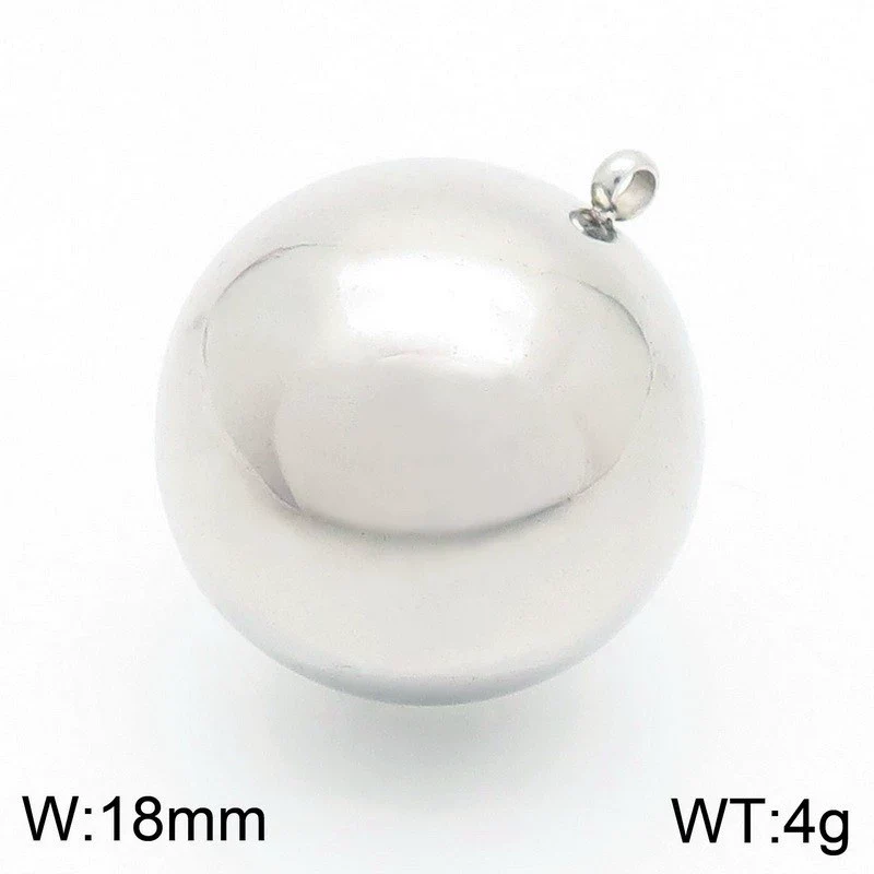 Women's Fashion Jewelry Twopiece Set With Titanium Steel And Pearl Chain And Large Ball Design - Image 26