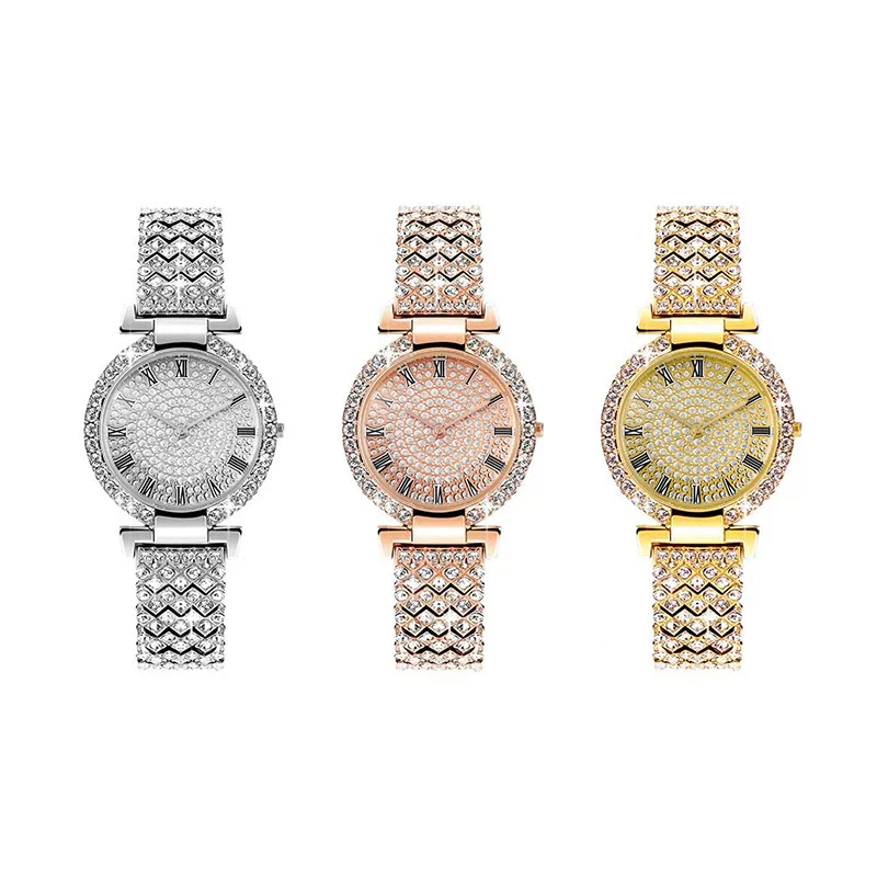 Women's Fashion Metal Quartz Watch With Round Dial And Jewelry Buckle - Image 3