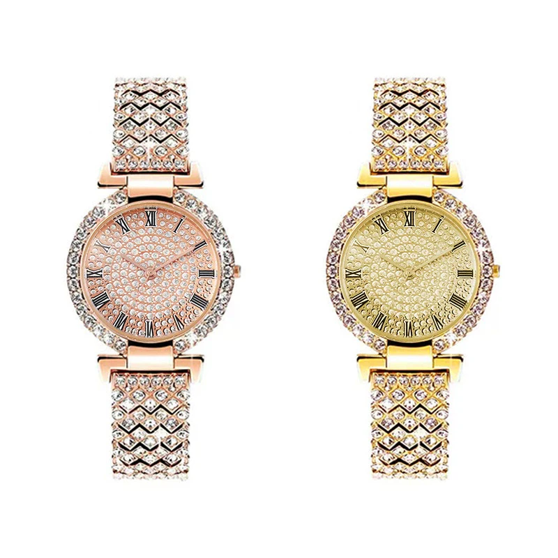 Women's Fashion Metal Quartz Watch With Round Dial And Jewelry Buckle - Image 4