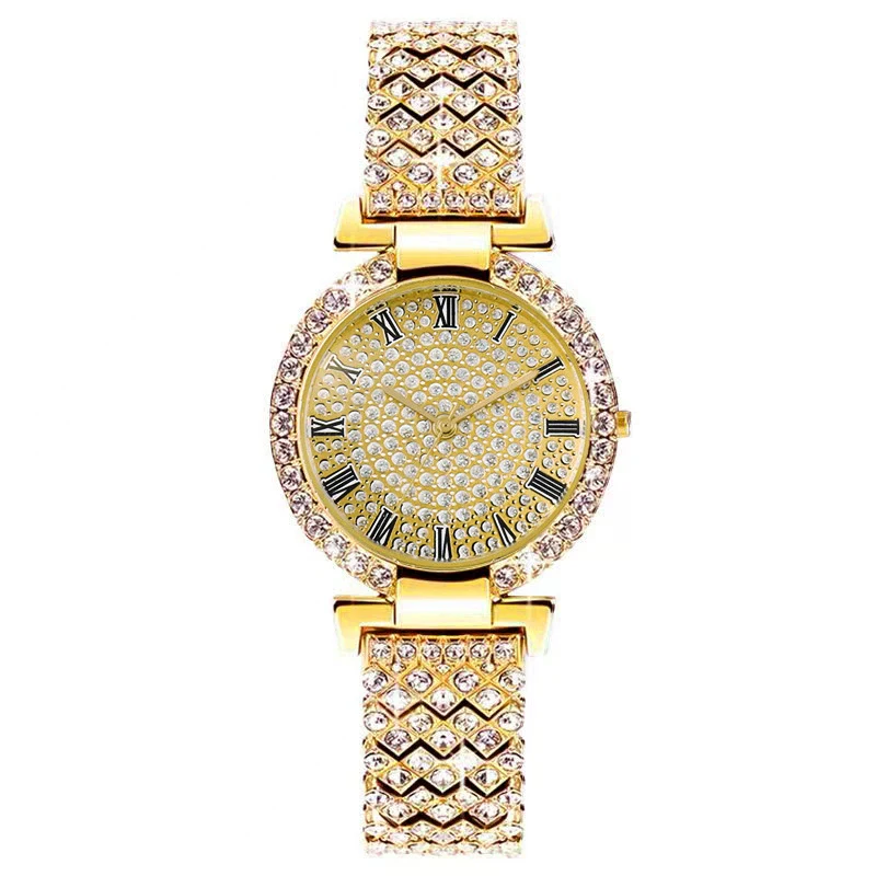 Women's Fashion Metal Quartz Watch With Round Dial And Jewelry Buckle - Image 6
