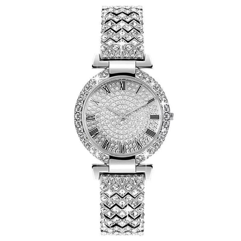 Women's Fashion Metal Quartz Watch With Round Dial And Jewelry Buckle - Image 8