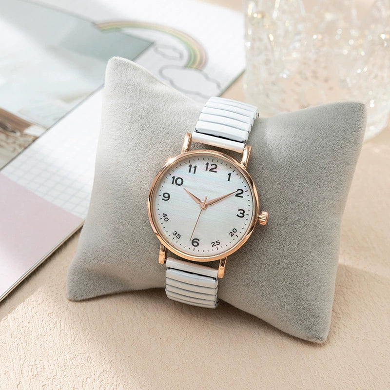 Women's Fashion Quartz Watch Alloy Case Metal Strap Round Dial - Image 4