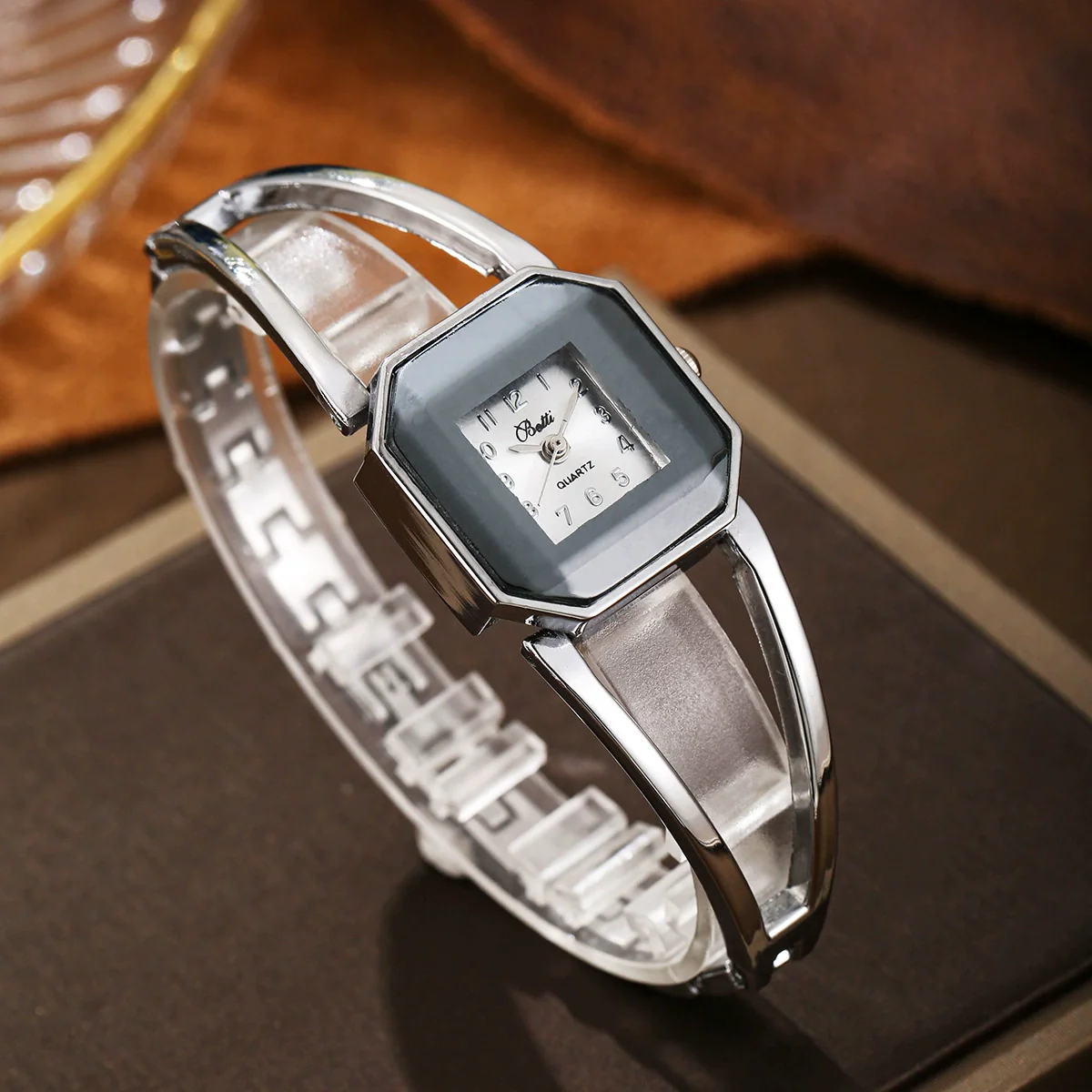 Women's Fashion Quartz Watch Square Alloy Stainless Steel Bracelet - Image 7