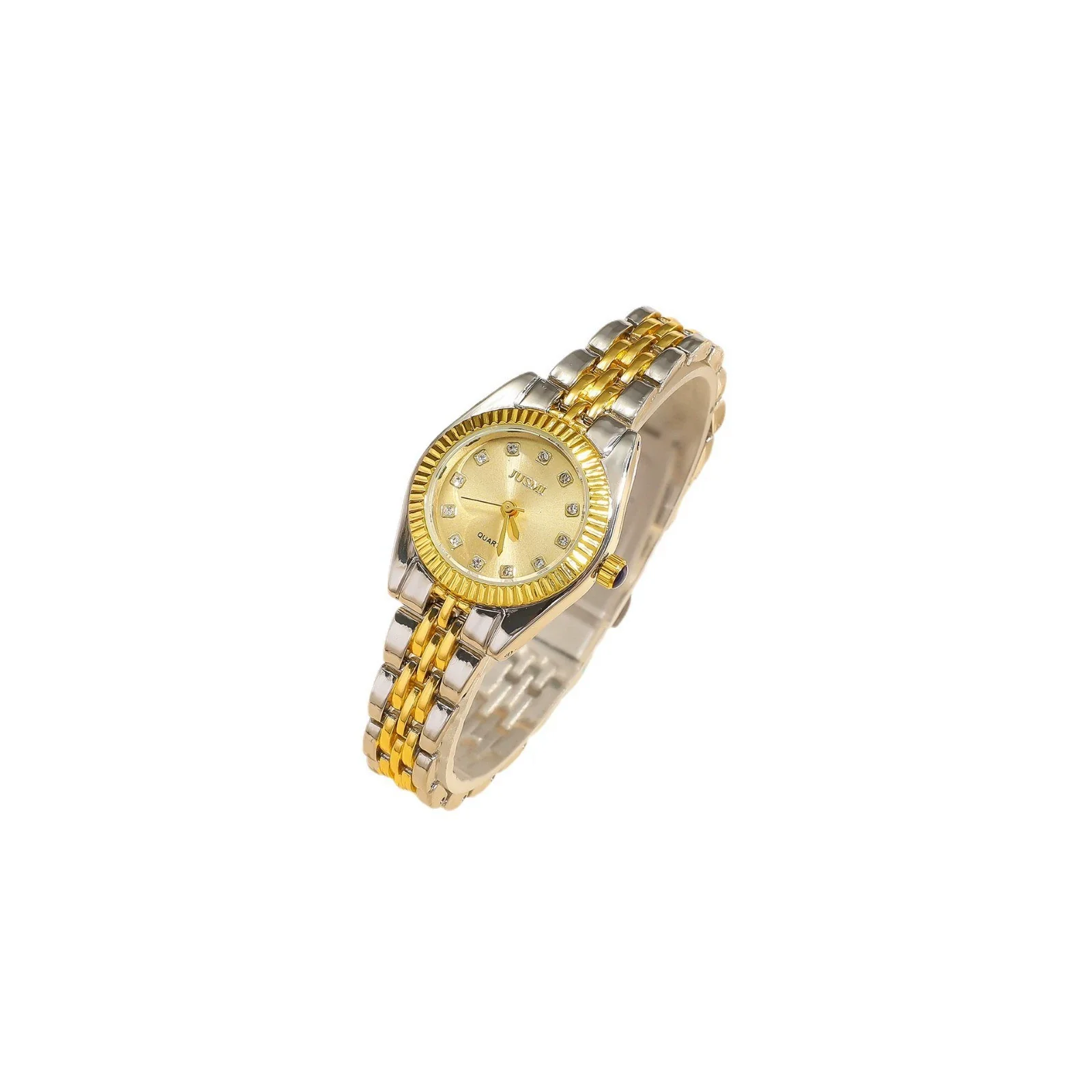 Women's Fashion Quartz Watch With Alloy Case And Strap Round Dial And Star Roman Face Design - Image 5