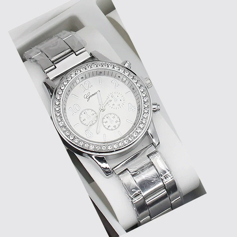Women's Fashion Quartz Watch With Alloy Case Imitation Leather Strap And Stainless Steel Clasp Round Dial - Image 10