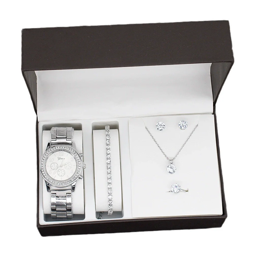 Women's Fashion Quartz Watch With Alloy Case Imitation Leather Strap And Stainless Steel Clasp Round Dial - Image 5