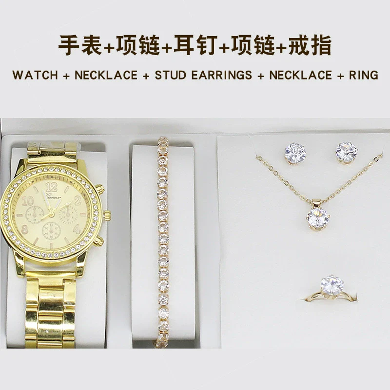 Women's Fashion Quartz Watch With Alloy Case Imitation Leather Strap And Stainless Steel Clasp Round Dial - Image 9