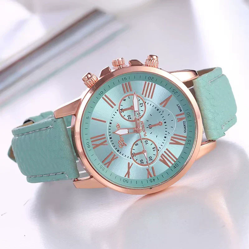 Women's Fashion Watch Belt Alloy Case Pu Strap Stainless Steel Clasp Round Dial Leisure Style - Image 13