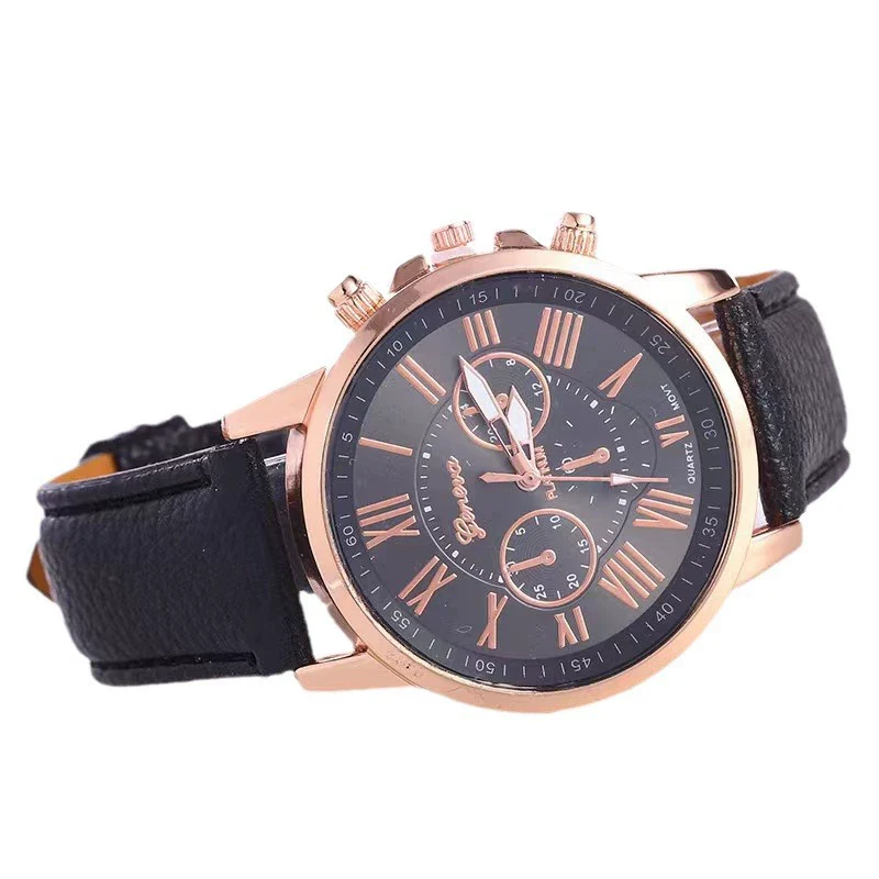 Women's Fashion Watch Belt Alloy Case Pu Strap Stainless Steel Clasp Round Dial Leisure Style - Image 5