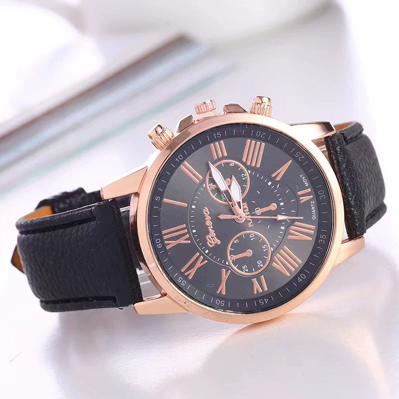 Women's Fashion Watch Belt Alloy Case Pu Strap Stainless Steel Clasp Round Dial Leisure Style - Image 7