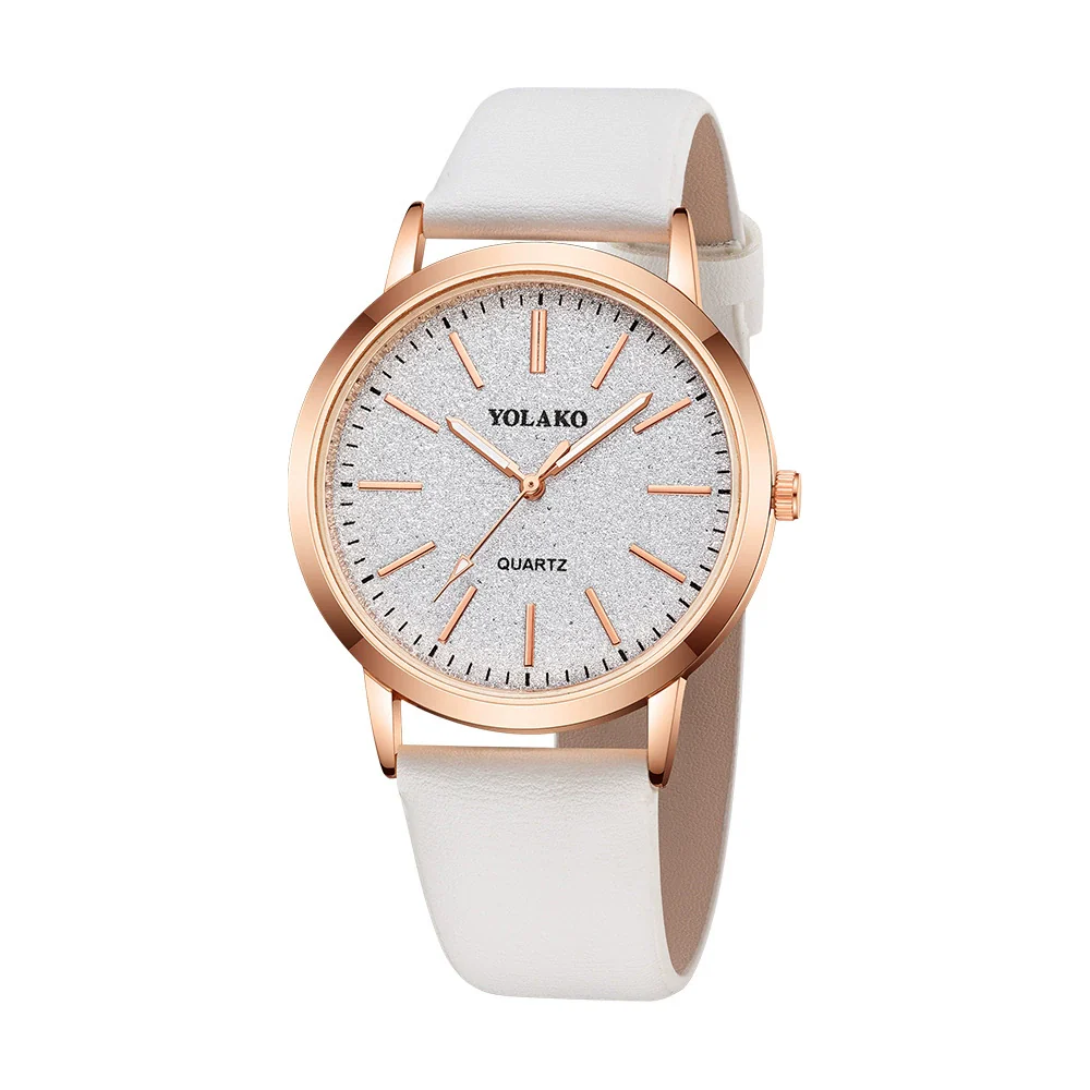 Women's Fashionable Alloy And Textile Glass Quartz Round Dial Watch - Image 19
