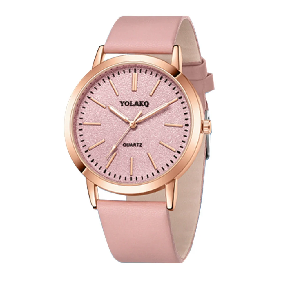 Women's Fashionable Alloy And Textile Glass Quartz Round Dial Watch - Image 20