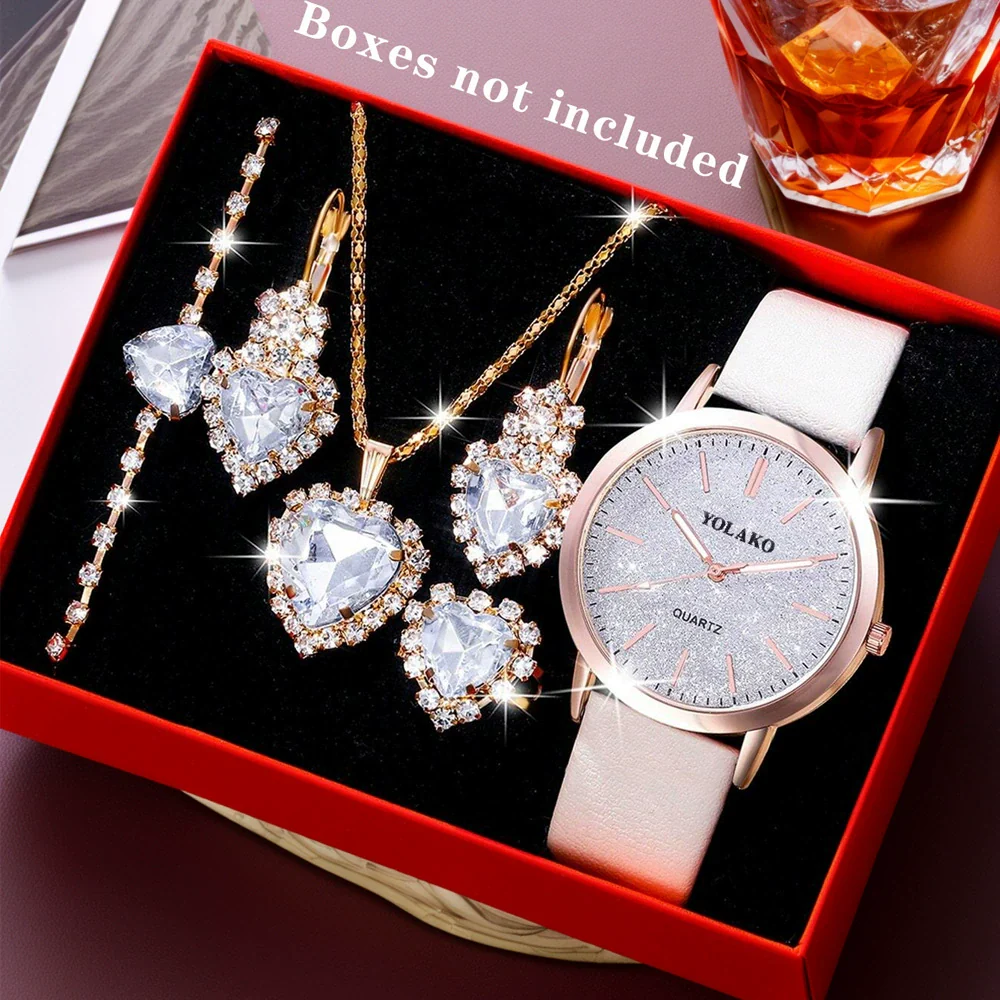 Women's Fashionable Alloy And Textile Glass Quartz Round Dial Watch - Image 21