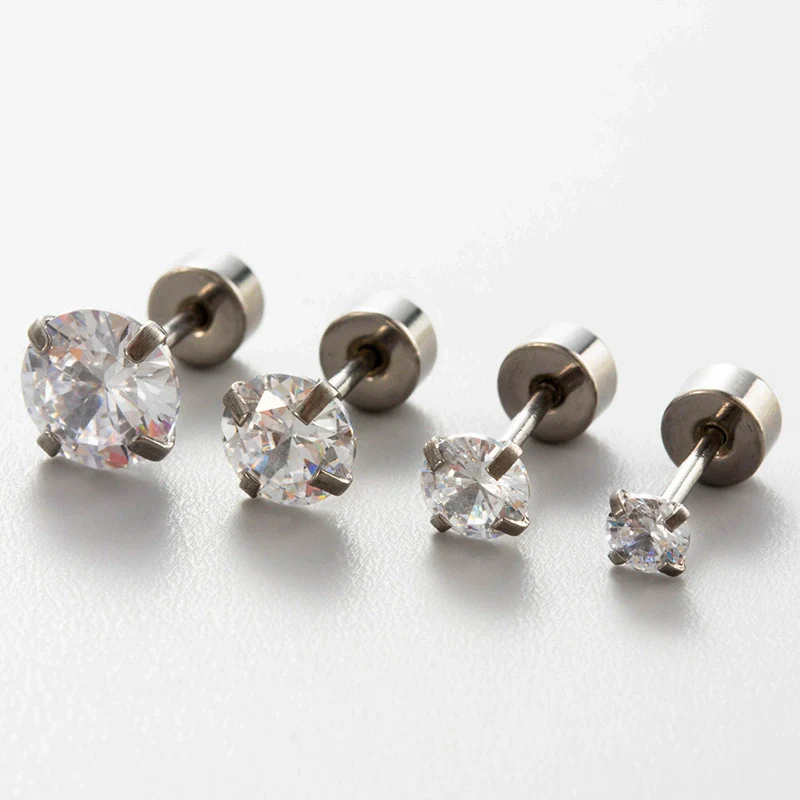 Women's Geometric Zirconia Titanium Steel Earring - Image 6