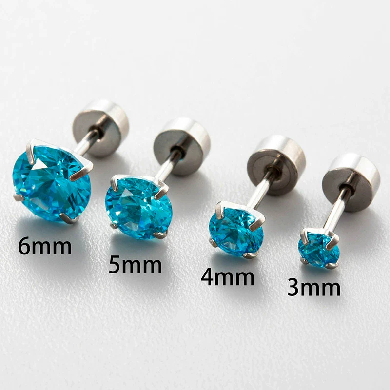 Women's Geometric Zirconia Titanium Steel Earring - Image 8