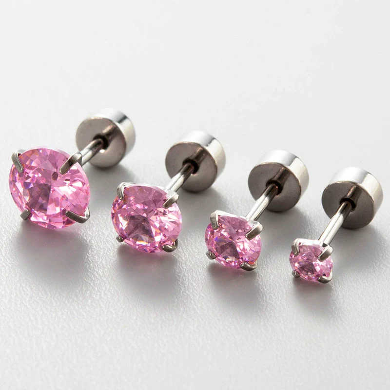 Women's Geometric Zirconia Titanium Steel Earring - Image 9