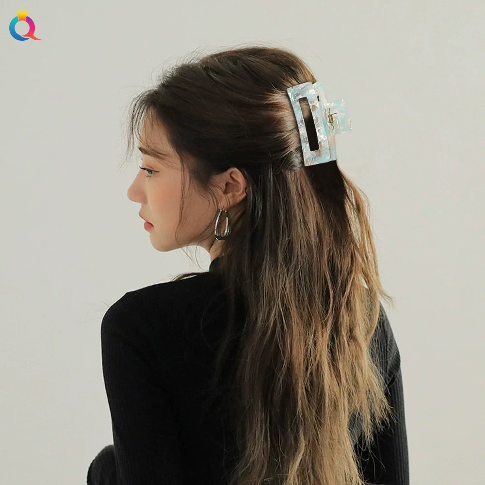 Women's Handmade Acetic Acid Plate Shark Clip Hair Jewelry - Image 3