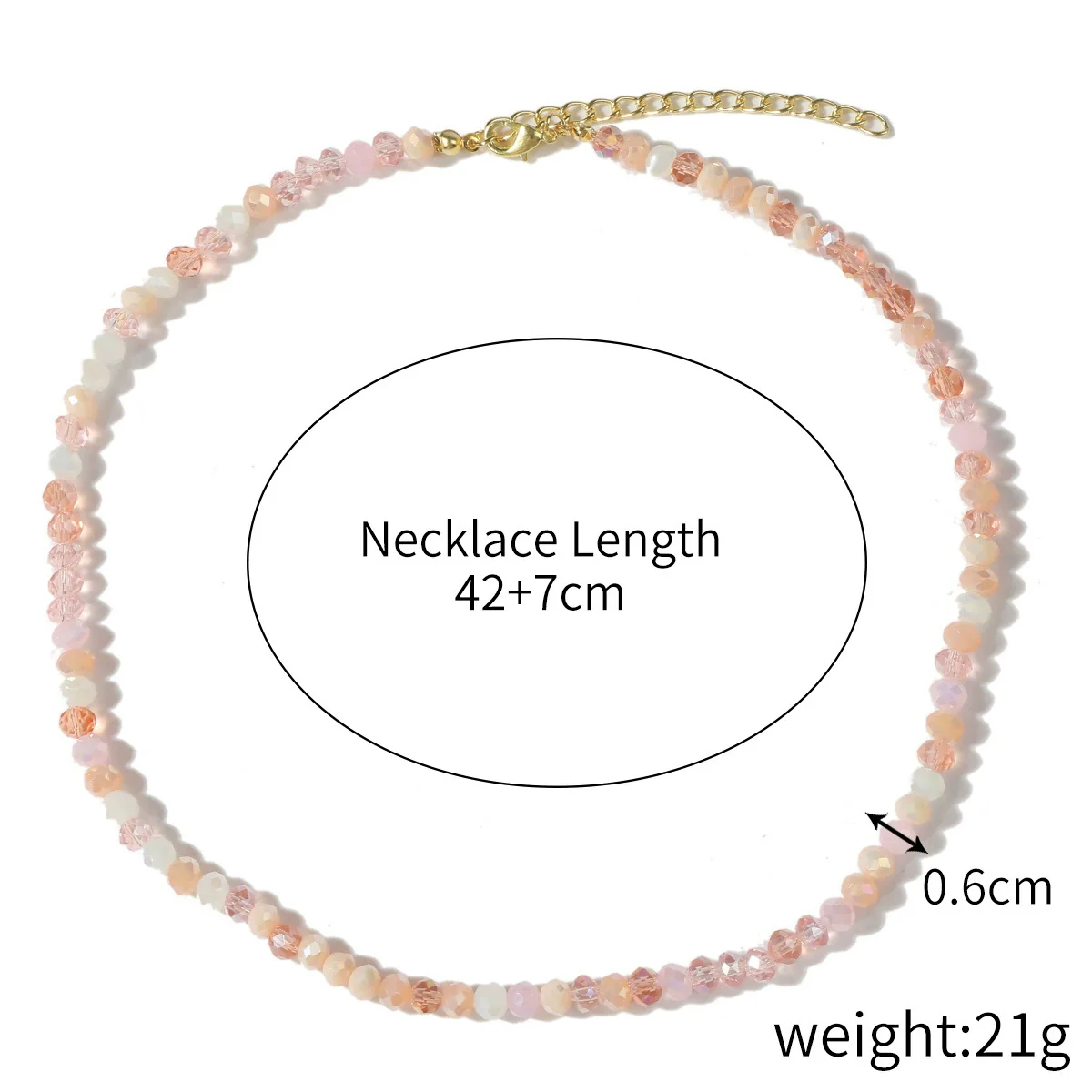 Women's Handmade Crystal And Pearl Beaded Clavicle Chain Necklace With Flower And Geometric Rhombus Pattern - Image 10