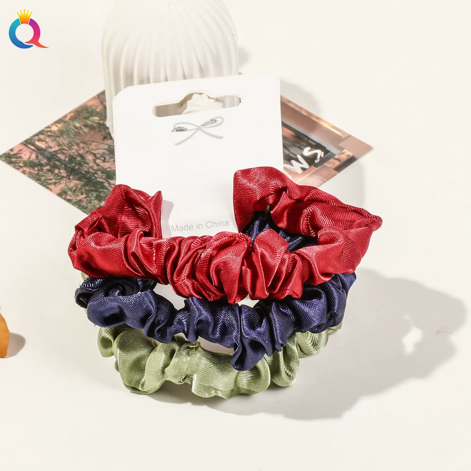Women's Handmade Fabric High Elastic Seamless Hair Ring - Image 19
