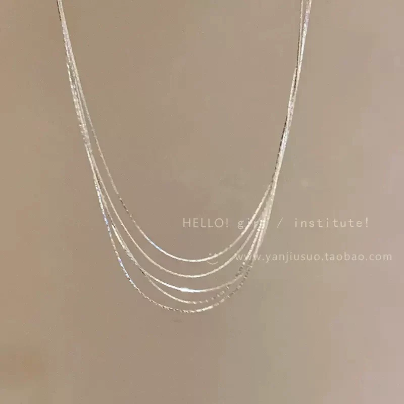 Women's Highend Light Luxury Metal Snake Bone Clavicle Necklace With Geometric Style And Electroplating - Image 3