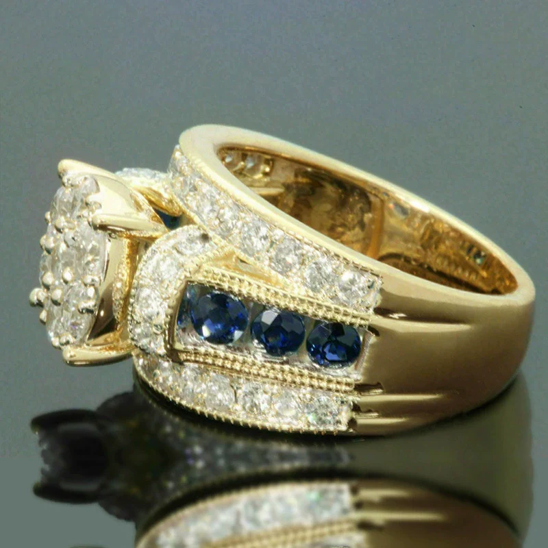Women's Highend Luxury Geometric Copper Ring With Zirconia Design Fashion Dress Matching Jewelry - Image 3