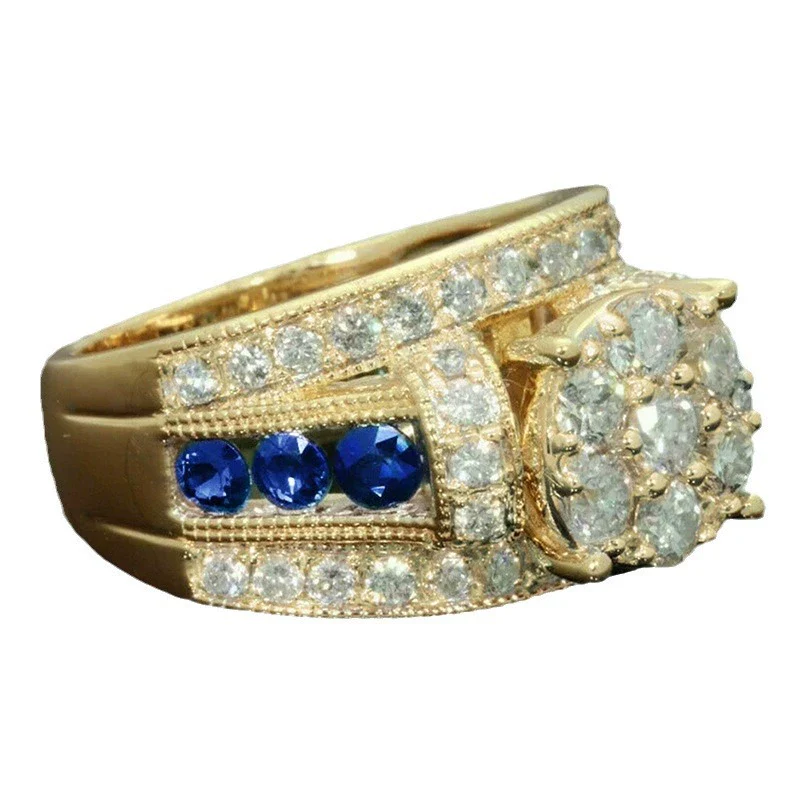 Women's Highend Luxury Geometric Copper Ring With Zirconia Design Fashion Dress Matching Jewelry - Image 5