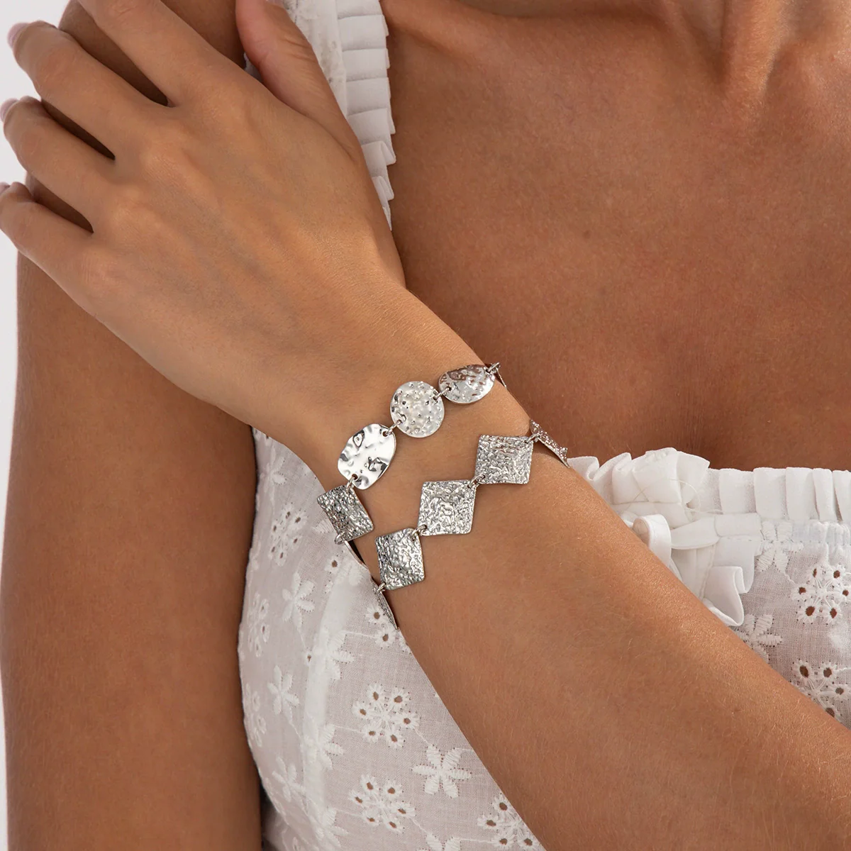 Women's Iron Geometric Bracelet With Electroplating Jewelry - Image 7