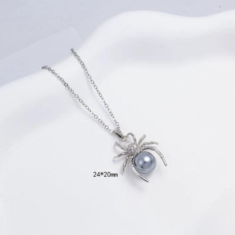 Women's Jewelry Copper Necklace With Animal Zodiac Mixed Gemstone Setting Electroplated Pendant - Image 3