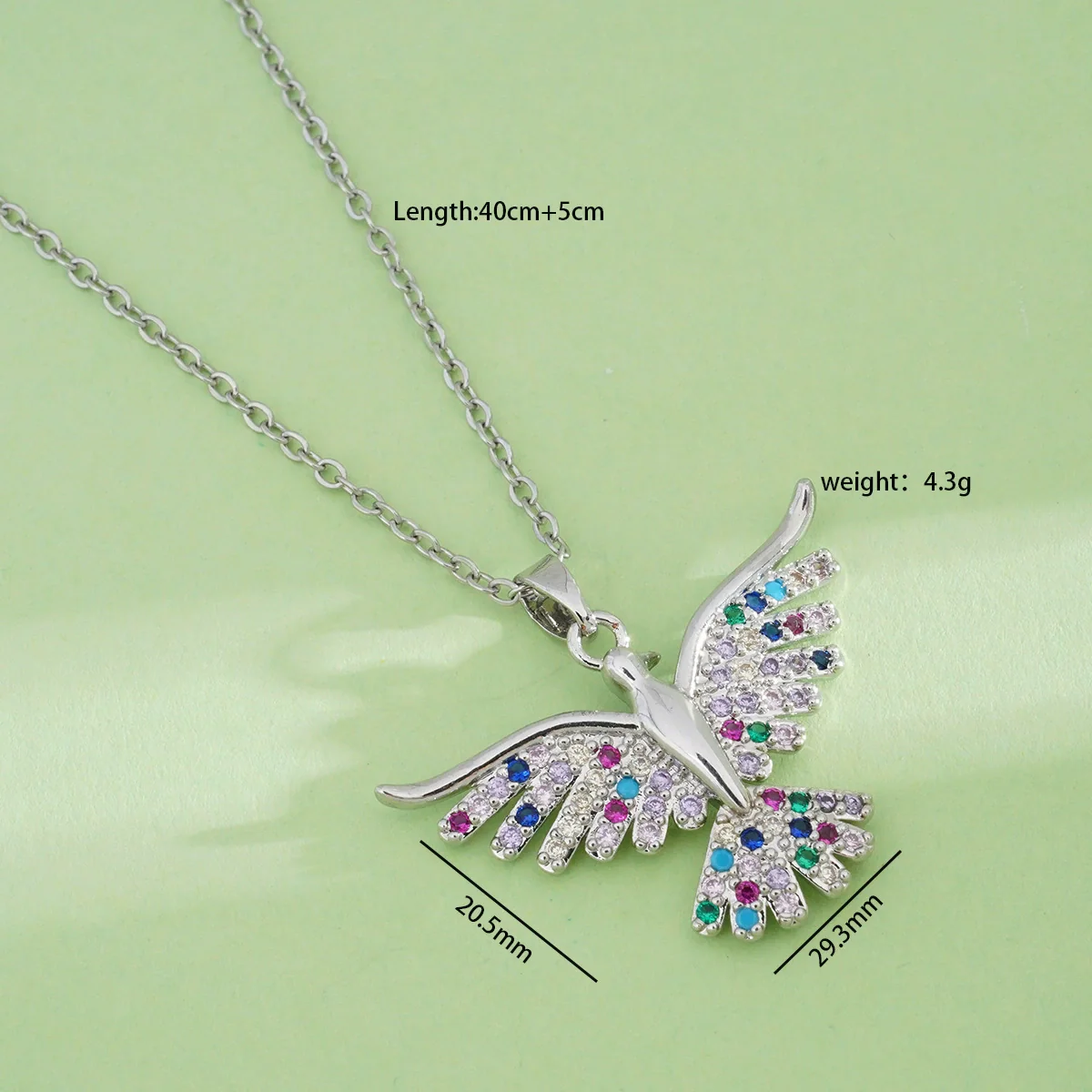 Women's Jewelry Copper Pendant Necklace With Angel Wings Animal Zodiac Pattern 18K Gold Plated Light Luxury Style - Image 7