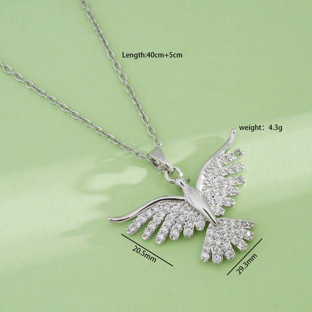 Women's Jewelry Copper Pendant Necklace With Angel Wings Animal Zodiac Pattern 18K Gold Plated Light Luxury Style - Image 9