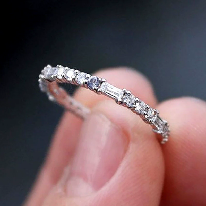 Women's Jewelry Copper Zircon Geometric Ring - Image 3
