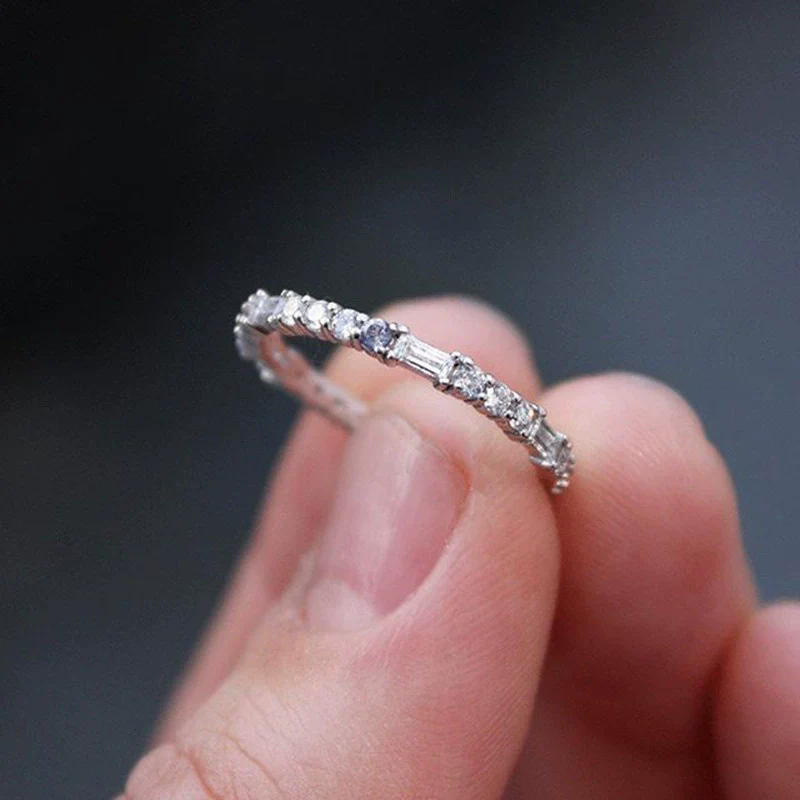 Women's Jewelry Copper Zircon Geometric Ring - Image 4