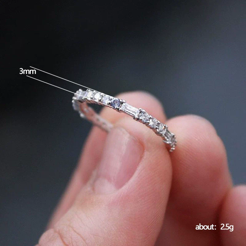 Women's Jewelry Copper Zircon Geometric Ring - Image 5