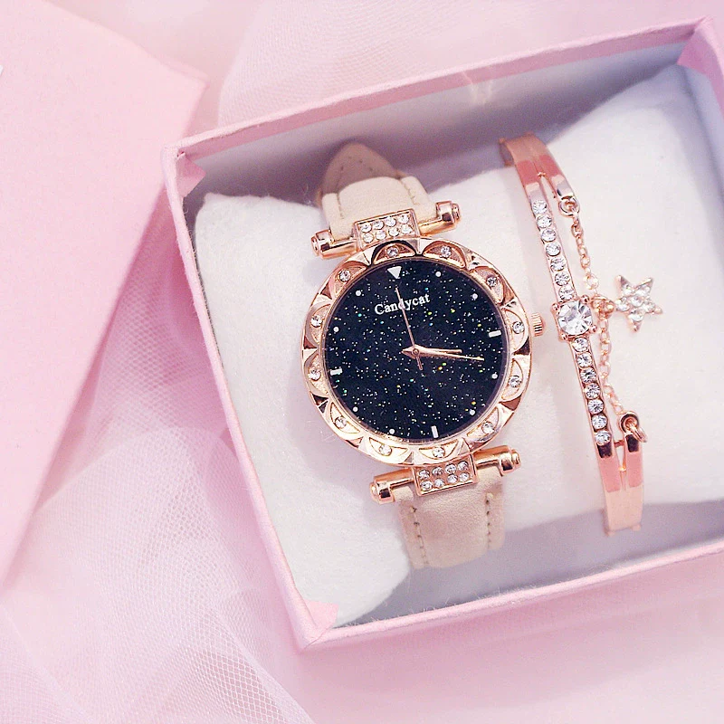 Women's Leisure Alloy And Imitation Leather Round Dial Watch With Ordinary Glass Mirror Spiral Crown And Pin Buckle - Image 19