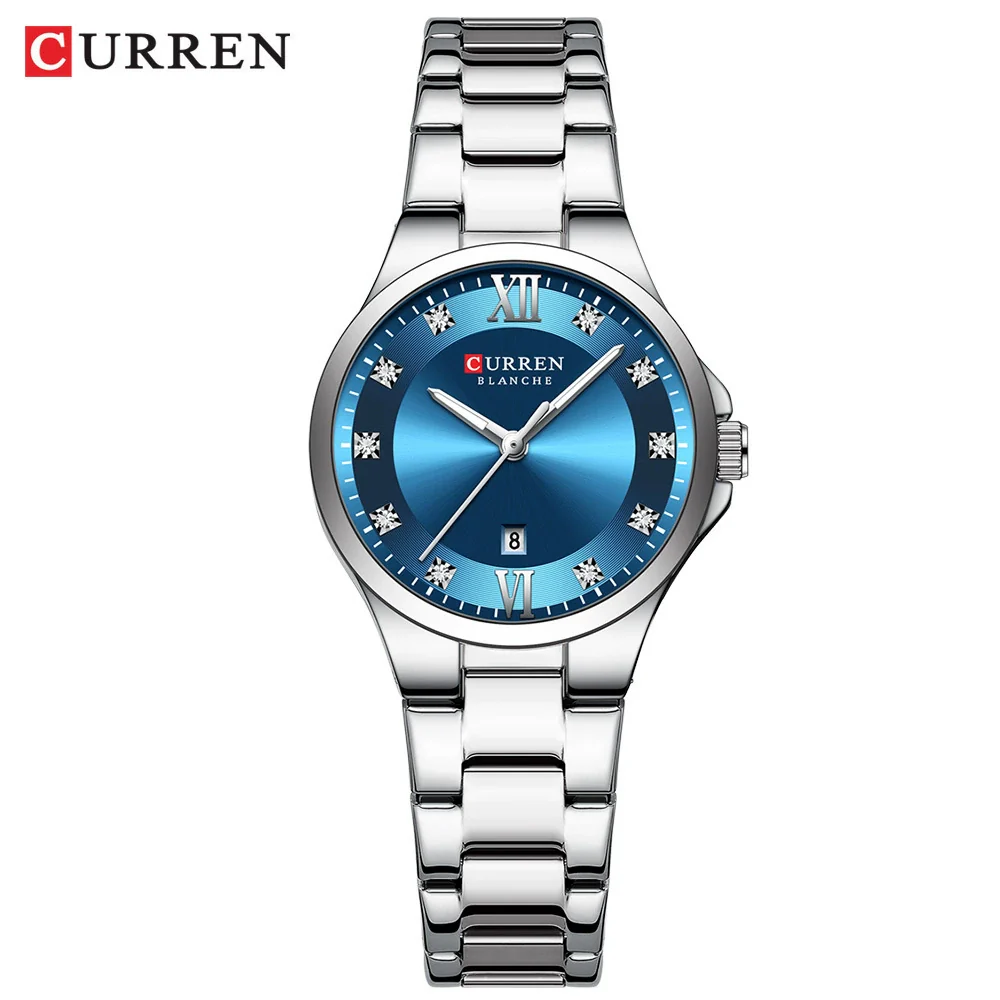 Women's Leisure Alloy And Stainless Steel Rhinestone Round Dial Quartz Watch - Image 6