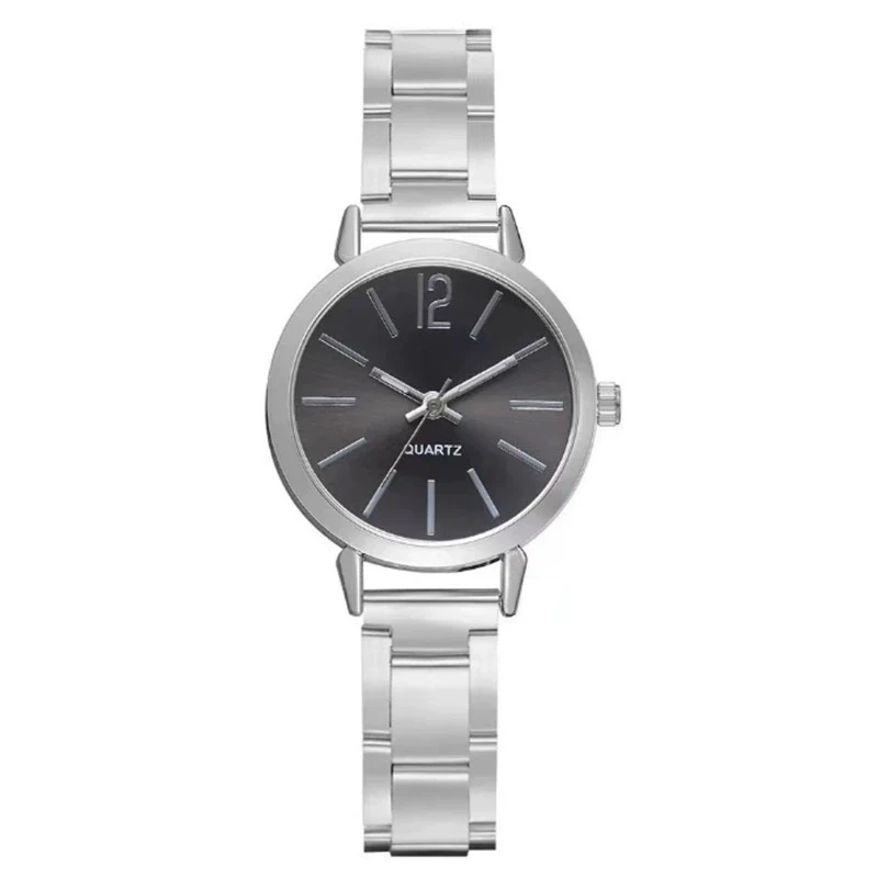 Women's Leisure Alloy Band Round Dial Quartz Watch With Rose Gold Pin Buckle - Image 5