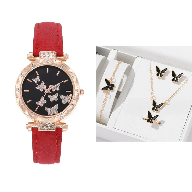 Women's Leisure Alloy Case Imitation Leather Strap Round Dial Wrist Watch