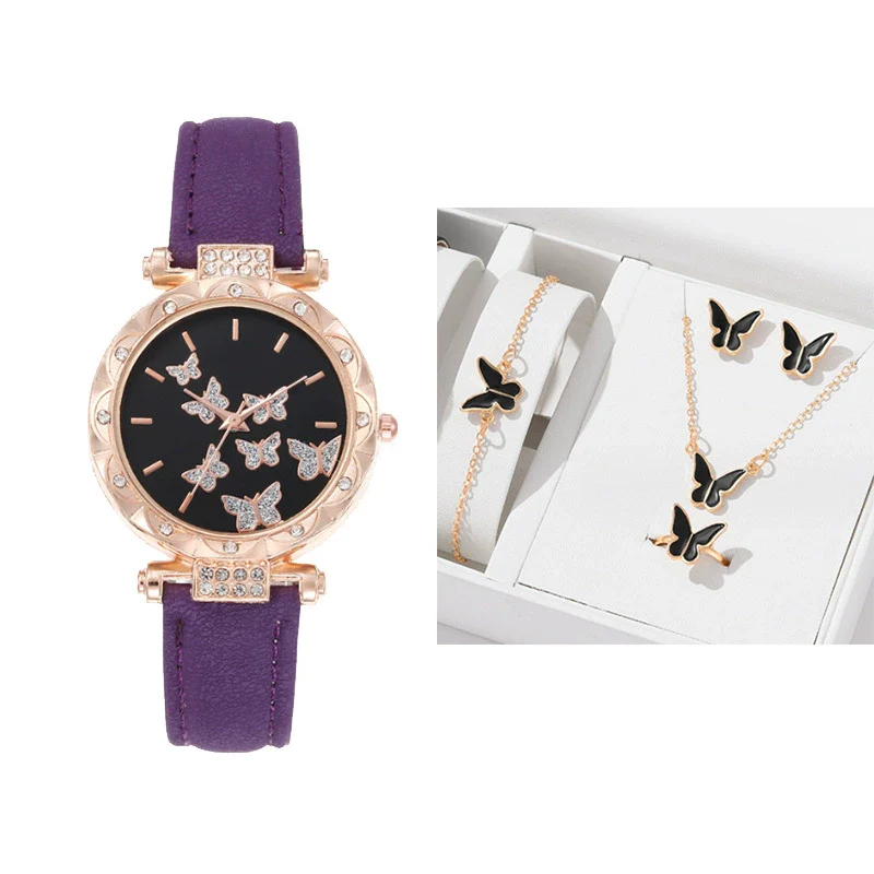 Women's Leisure Alloy Case Imitation Leather Strap Round Dial Wrist Watch - Image 15