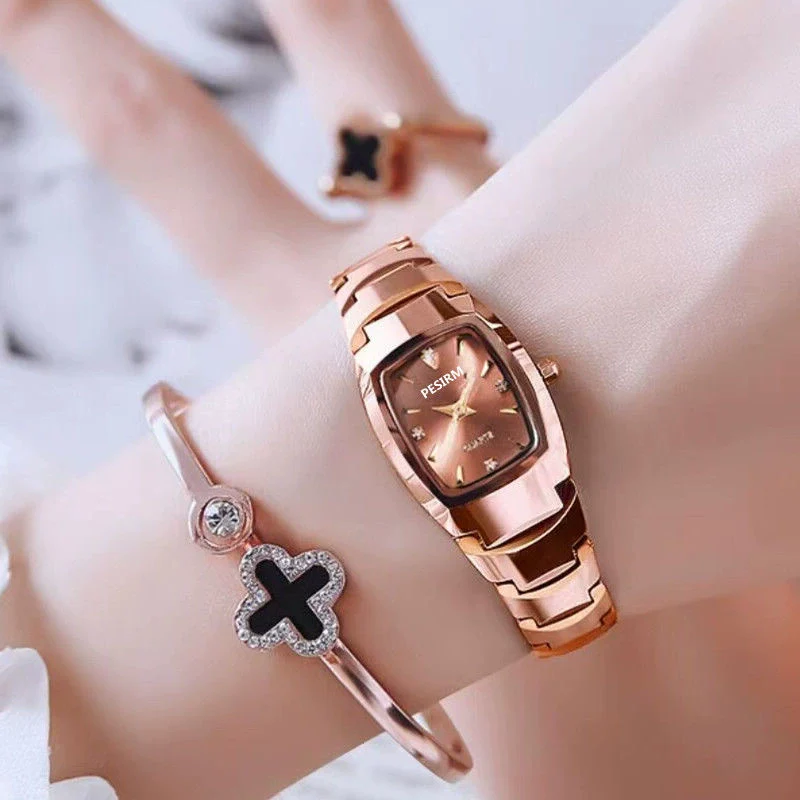 Women's Leisure Automatic Movement Watch With Round Dial Steel Case Fine Steel Strap And Stainless Steel Buckle Genuine Waterproof - Image 3