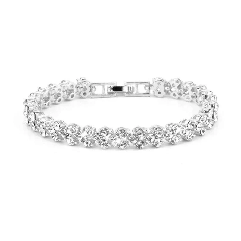 Women's Leisure Diamond Bracelet Watch Twopiece Set Alloy Case Imitation Leather Strap Titanium Metal Clasp Round Dial - Image 20
