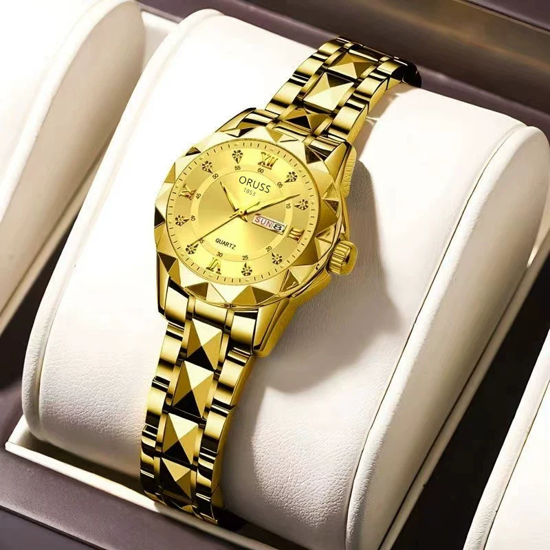 Women's Leisure Quartz Watch Alloy Case And Strap Round Dial With Print Logo - Image 7
