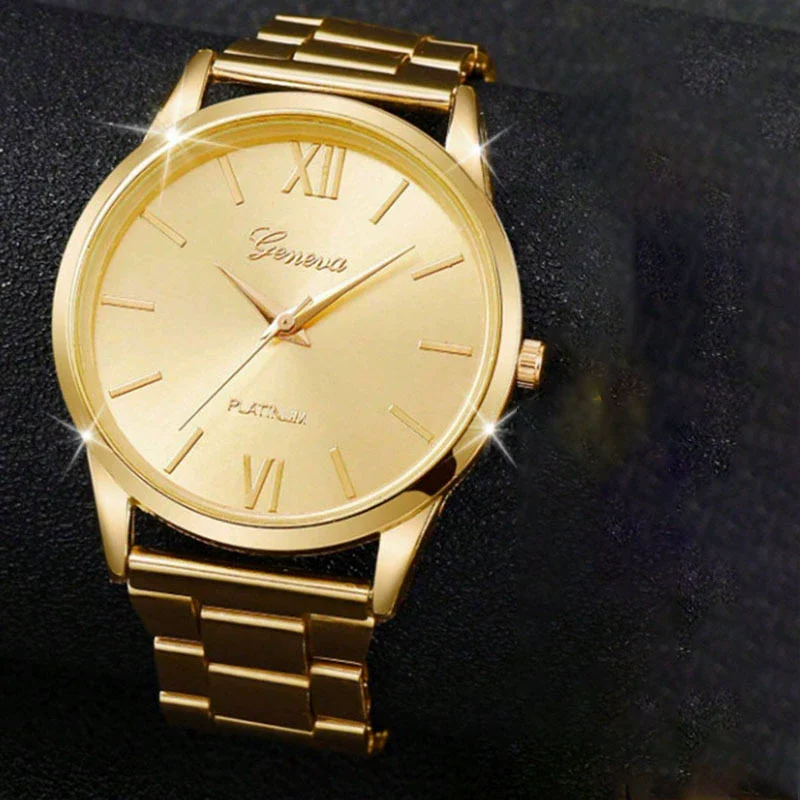 Women's Leisure Quartz Watch With Zinc Alloy Band And Round Dial - Image 3