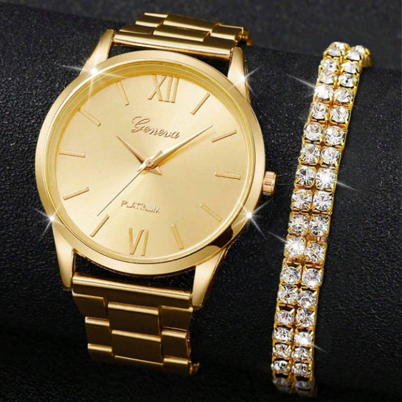 Women's Leisure Quartz Watch With Zinc Alloy Band And Round Dial - Image 6