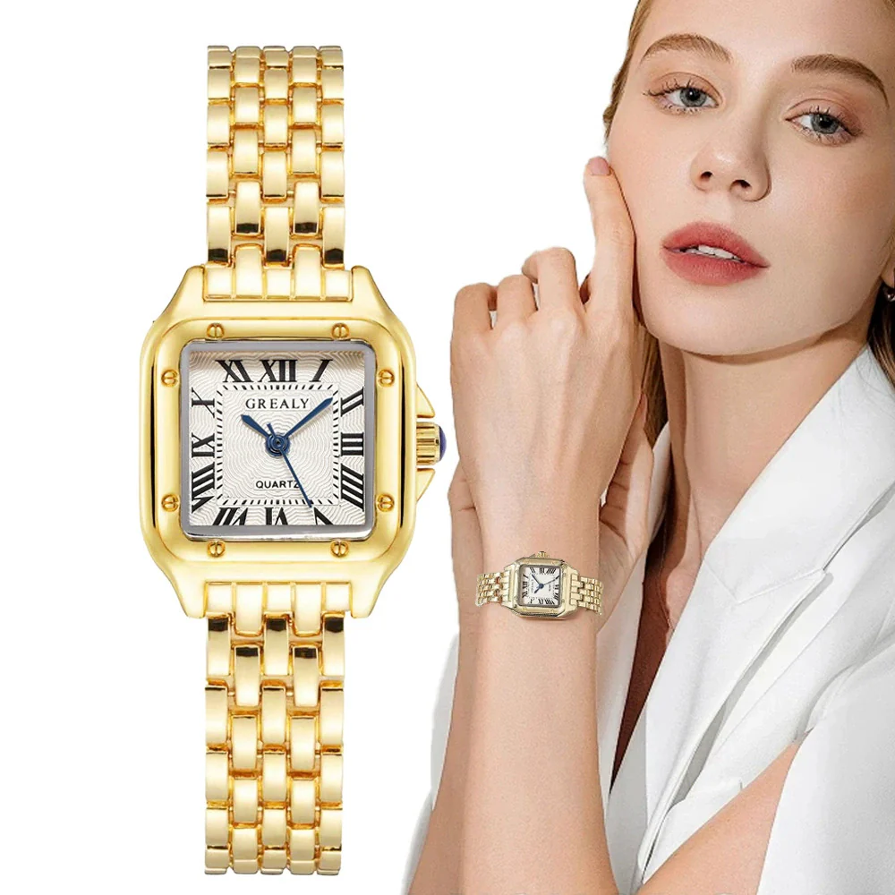 Women's Leisure Stainless Steel And Alloy Quartz Watch With Round Dial