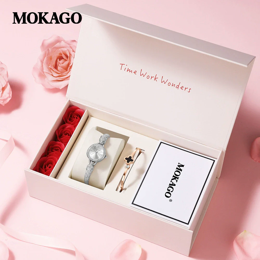 Women's Leopard Head Quartz Watch With Zinc Alloy Case Mineral Strengthened Glass Mirror Zircon Inlaid Copper Strip Strap And Stainless Steel Clasp