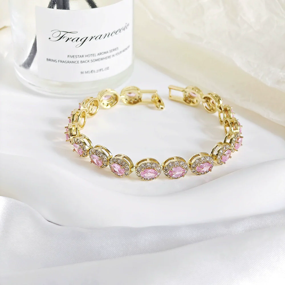 Women's Light Luxury Geometric Copper Eggshaped Bracelet - Image 3
