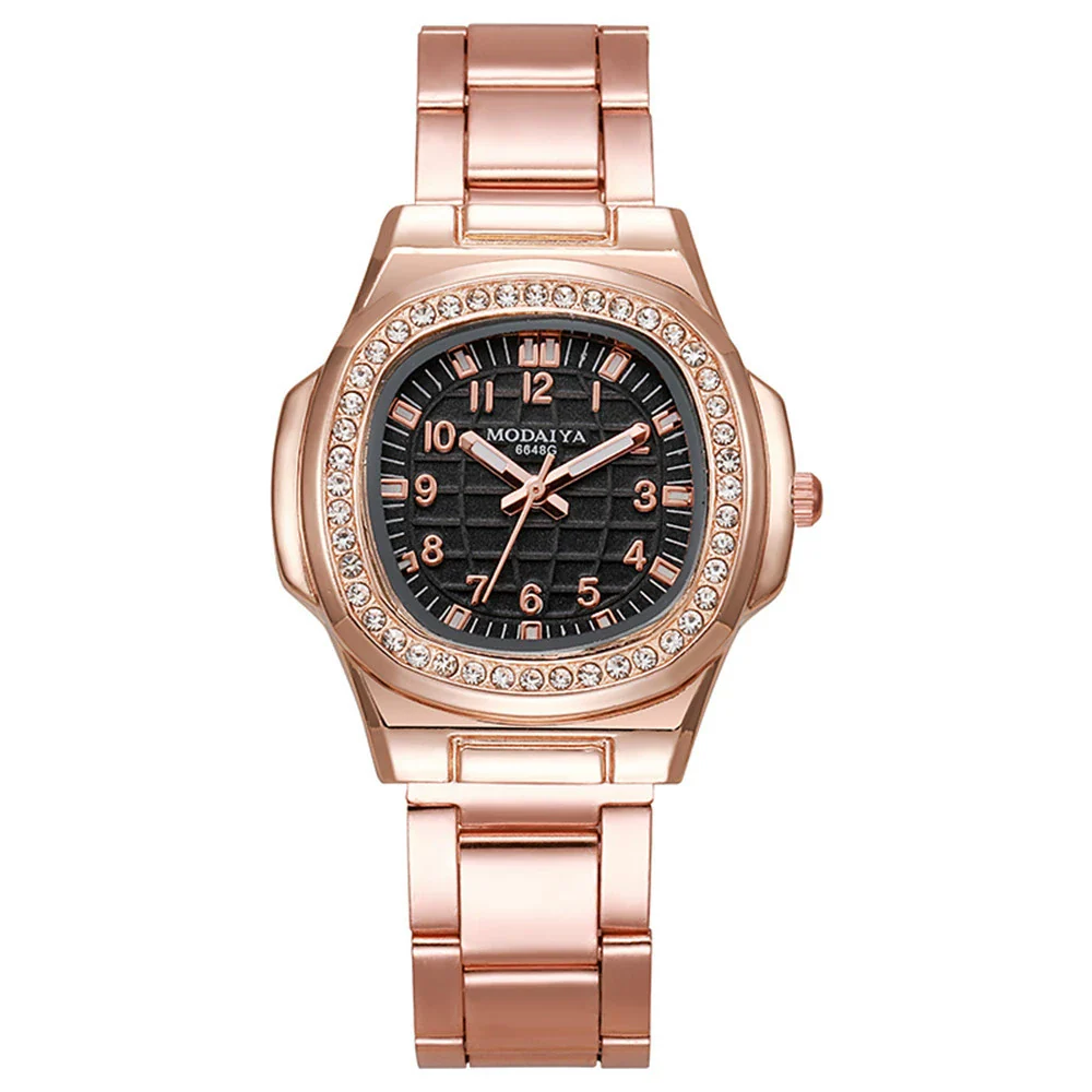 Women's Luxury Leisure Stainless Steel And Alloy Watch With Octagonal And Round Design - Image 5