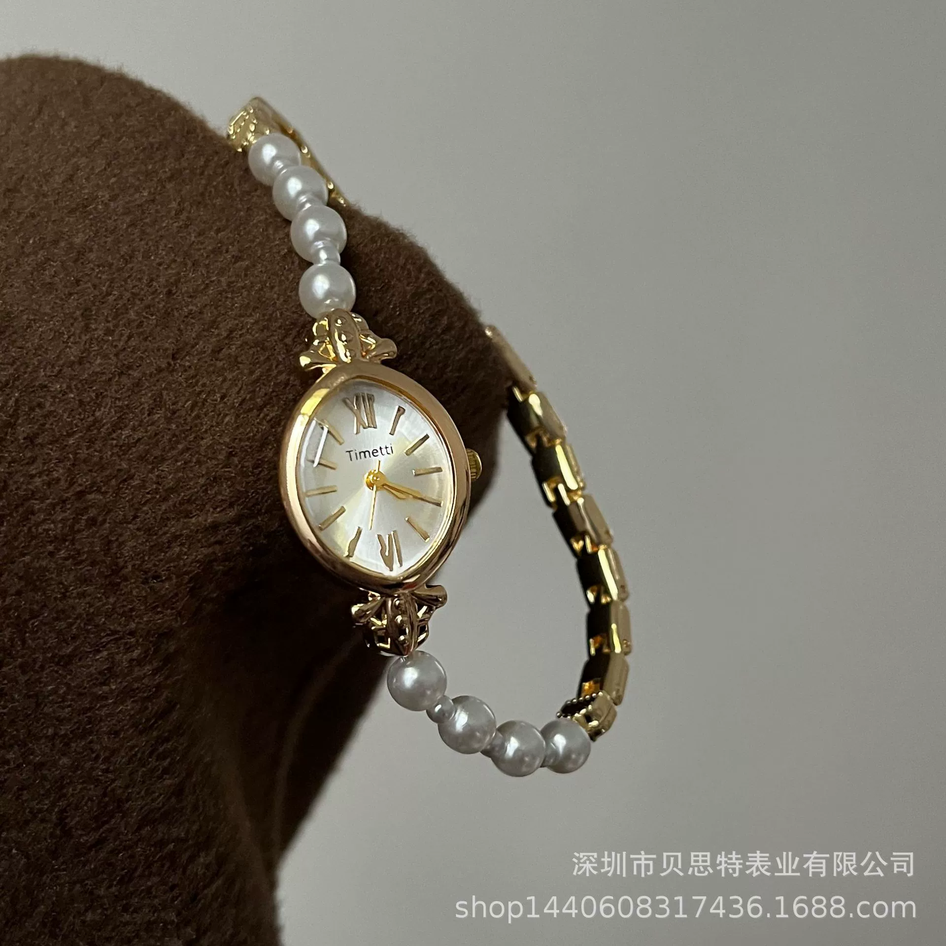 Women's Luxury Quartz Watch With Natural Freshwater Pearl Stainless Steel Strap Alloy Case Rose Gold Buckle And Round Dial - Image 4