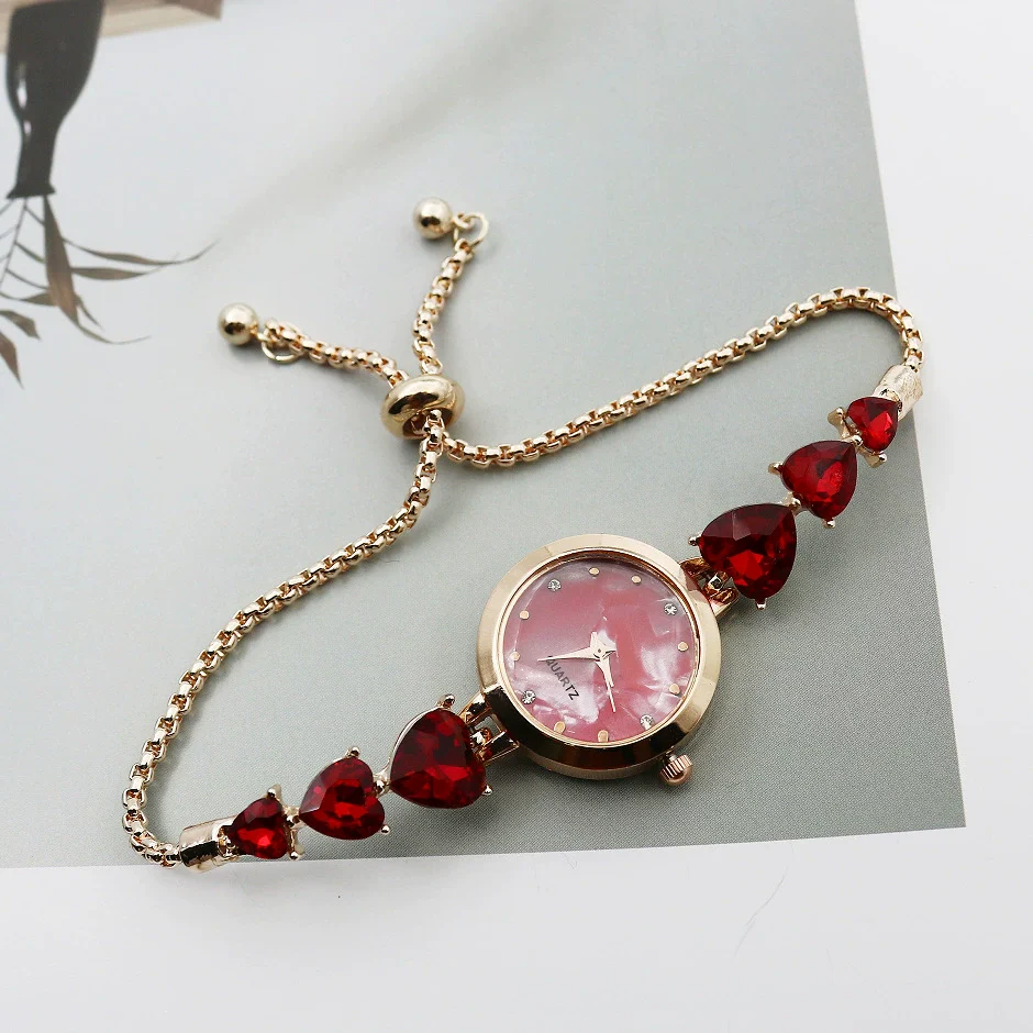 Women's Luxury Retro Round Alloy And Stainless Steel Bracelet Watch - Image 14