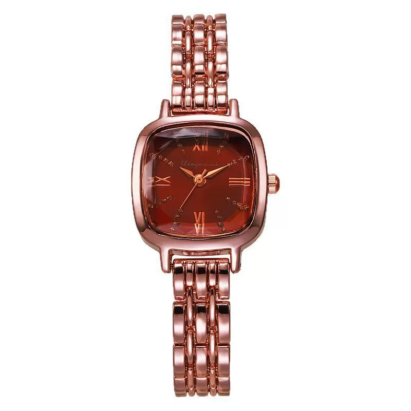 Women's Luxury Square Dial Steel Band Watch Fashion And Simple Design - Image 5